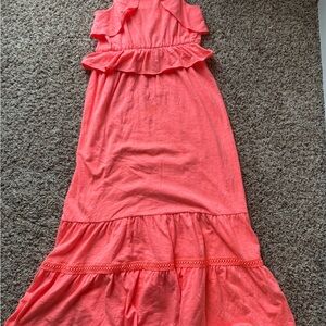 Cat & Jack Pink Ruffled Tiered Sundress
